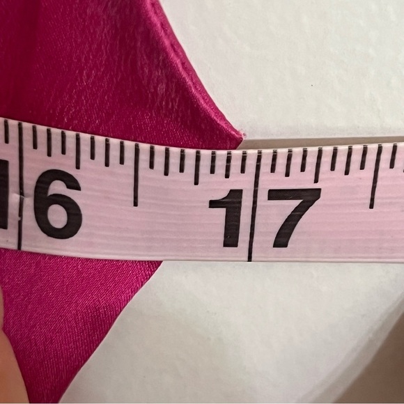 Vintage Mary Jo Bruno Pink 100%‎ Silk Knee Length Drape Dress Size 4 - Picture 7 of 13